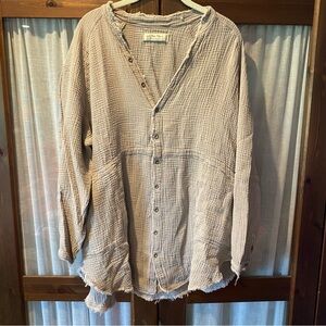 We the free gauze tunic